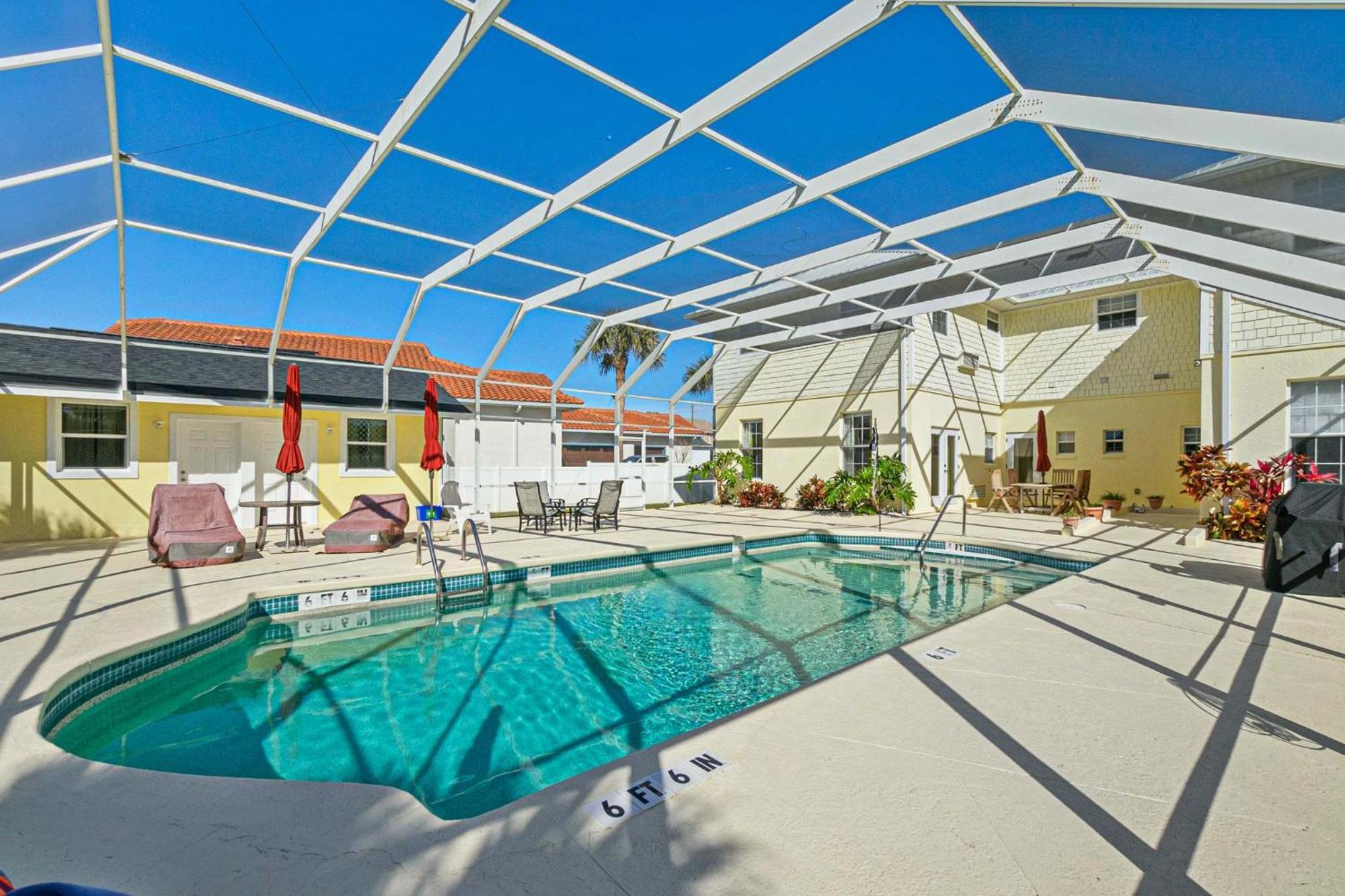Flagler Beach Bed And Breakfast Pool Bbq Suite 外观 照片