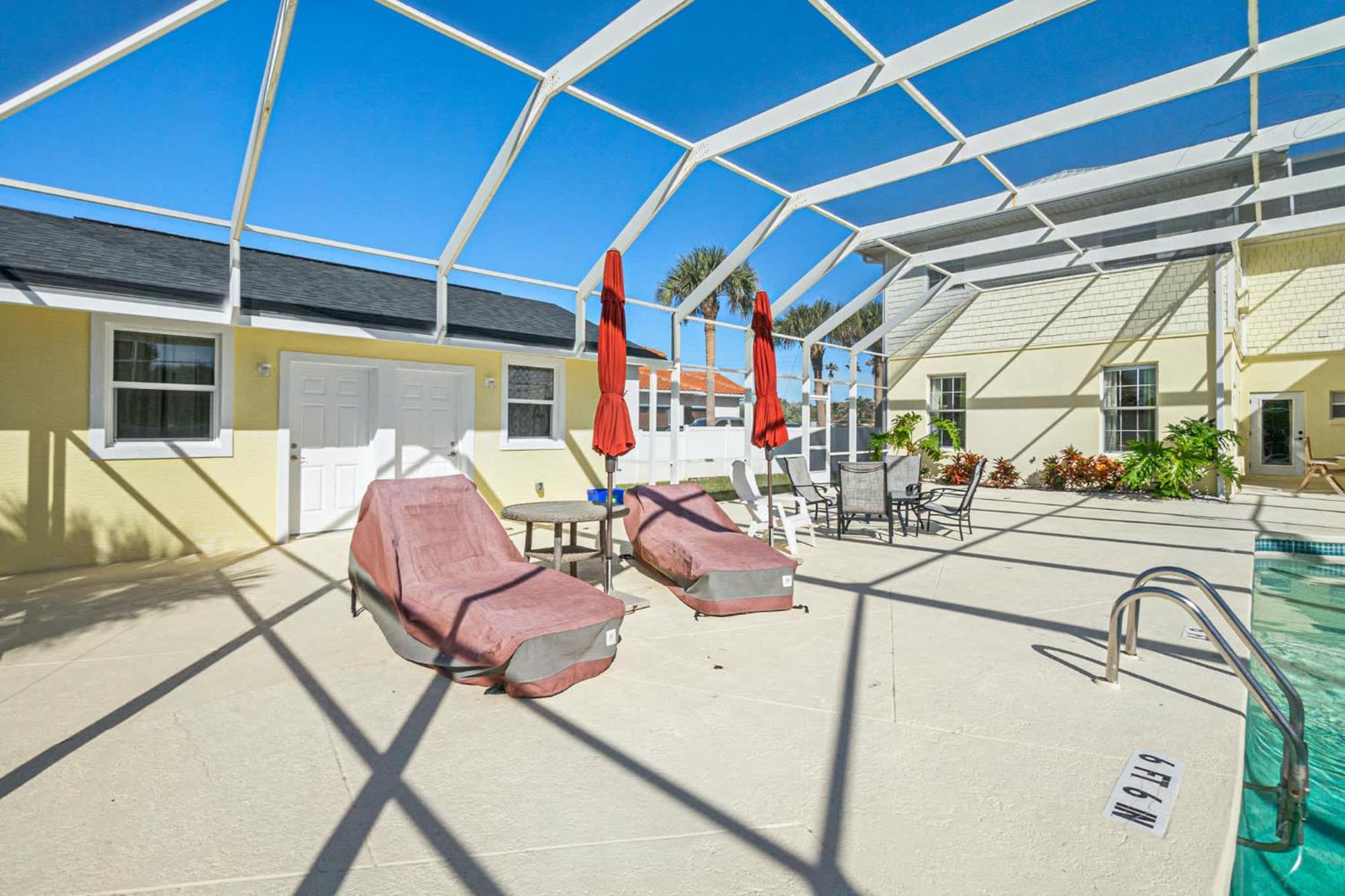 Flagler Beach Bed And Breakfast Pool Bbq Suite 外观 照片