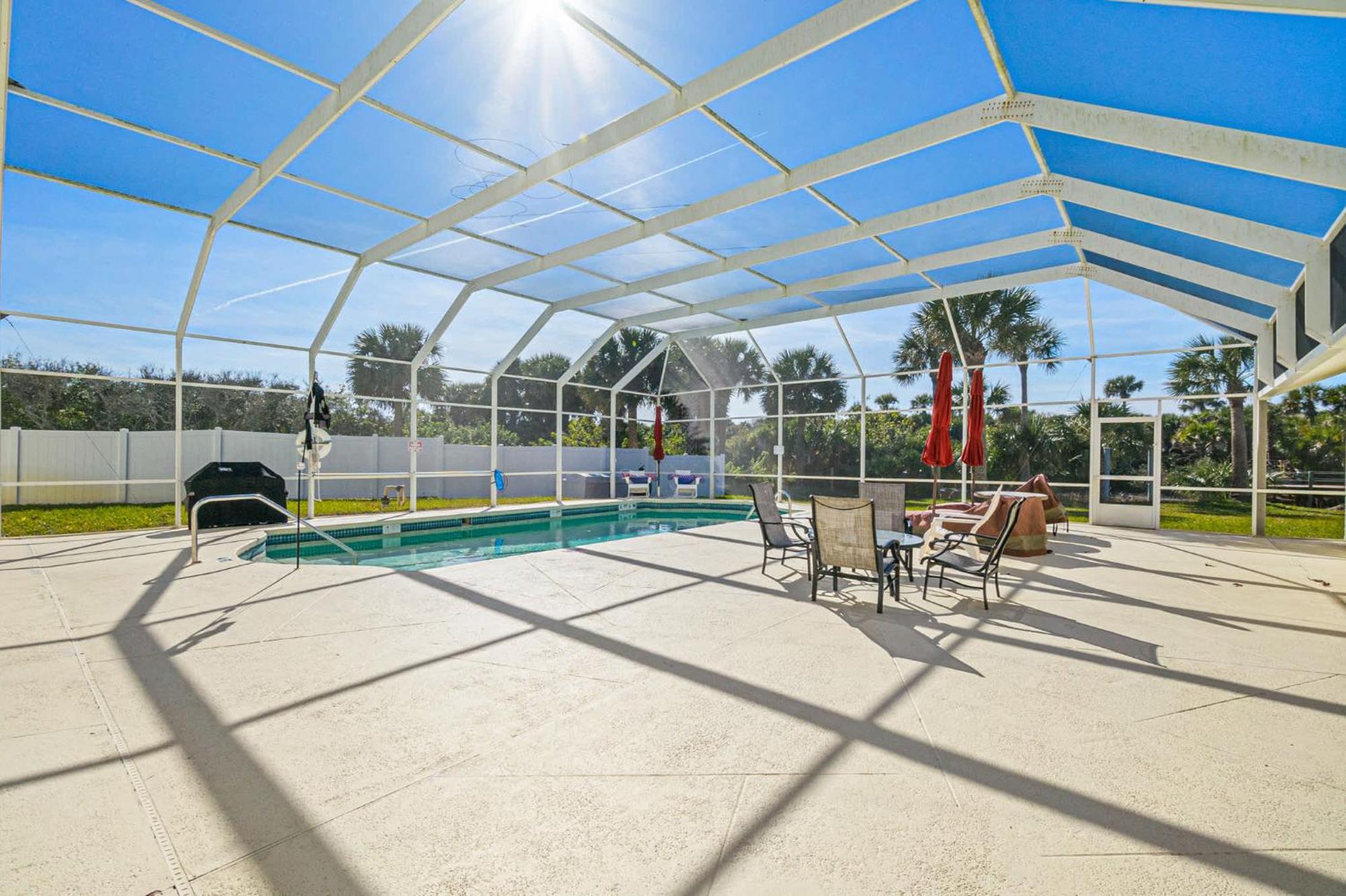 Flagler Beach Bed And Breakfast Pool Bbq Suite 外观 照片