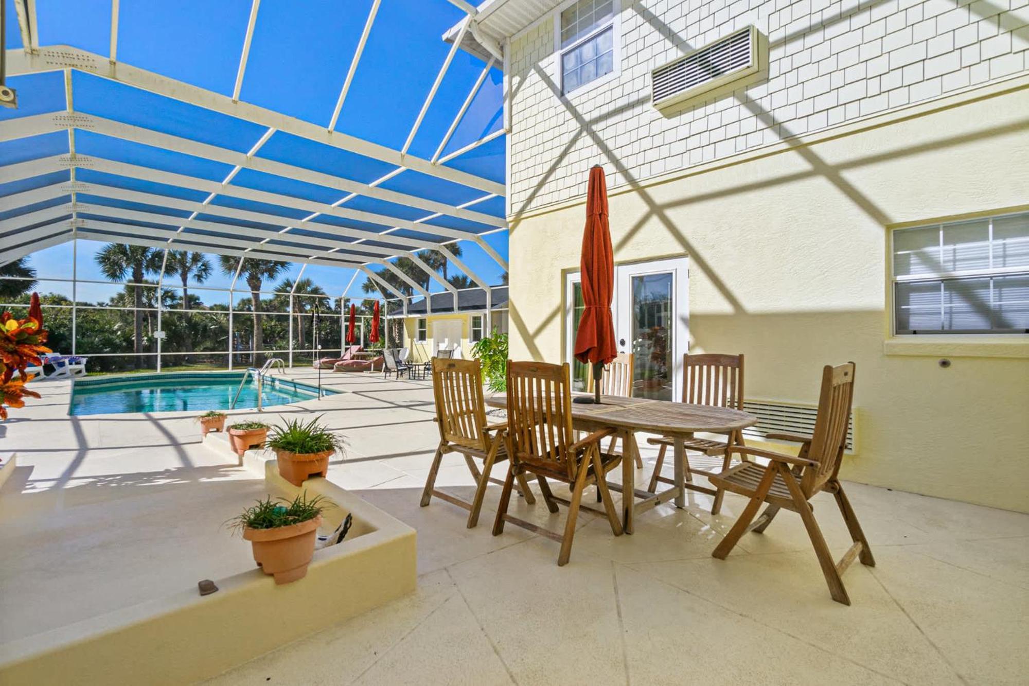 Flagler Beach Bed And Breakfast Pool Bbq Suite 外观 照片