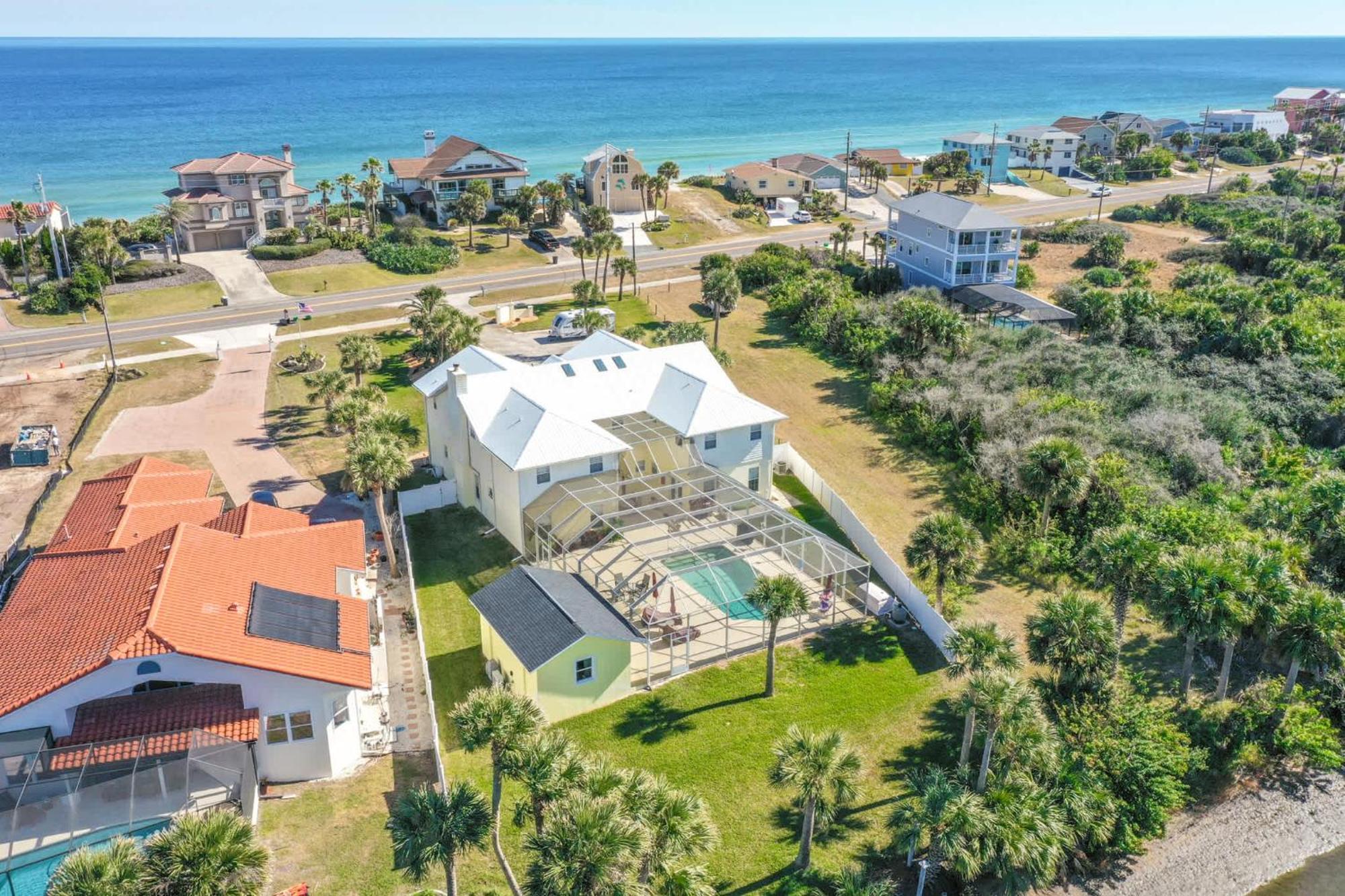 Flagler Beach Bed And Breakfast Pool Bbq Suite 外观 照片